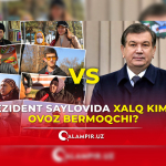 Prezident saylovi: xalq yana Mirziyoyevni saylaydimi?