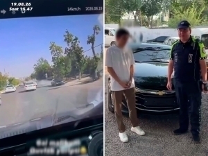 Тошкентда ЙПХдан қочган Malibu ҳайдовчиси ушланди (видео)