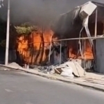 House catches fire in Tashkent (video)