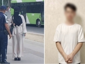 Male wearing a burqa was punished in Tashkent