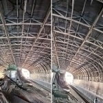 Тошкентда метро бекатининг томи қулаб тушди (видео)