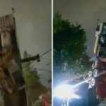 Toshkentda yuk ko‘tarayotgan avtokran ag‘darilib ketdi