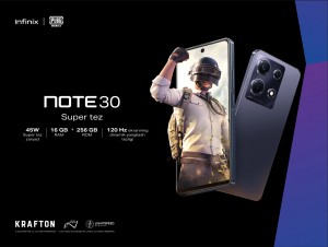 INFINIX va PUBG Mobile hamkorligida festival: ko‘ngilochar dasturlar va innovatsiya bitta Note 30’da jam