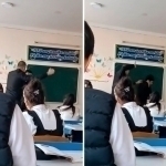 Xorazmda o‘qituvchi o‘quvchini kaltakladi (video)
