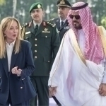 Meloni kutilmaganda Saudiyaga bordi (video)