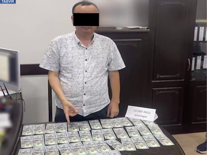 Namangan construction inspectorate officer caught with bribe