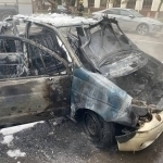 Тошкентда Matiz ёниб кетди