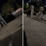 More than ten people force a young man into a car in Tashkent 
