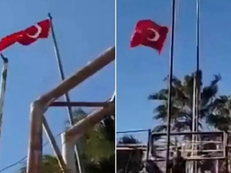 Suriya chegarasida Turkiya bayrog‘ining yulqib olinishi ortidan 35 kishi hibsga olindi (video)