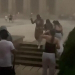 Parijga kuchli dovul yopirildi. Qurbonlar bor (video)