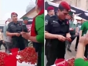 Confrontation occurred between vendors and National Guard personnel at the “Farhod” market.