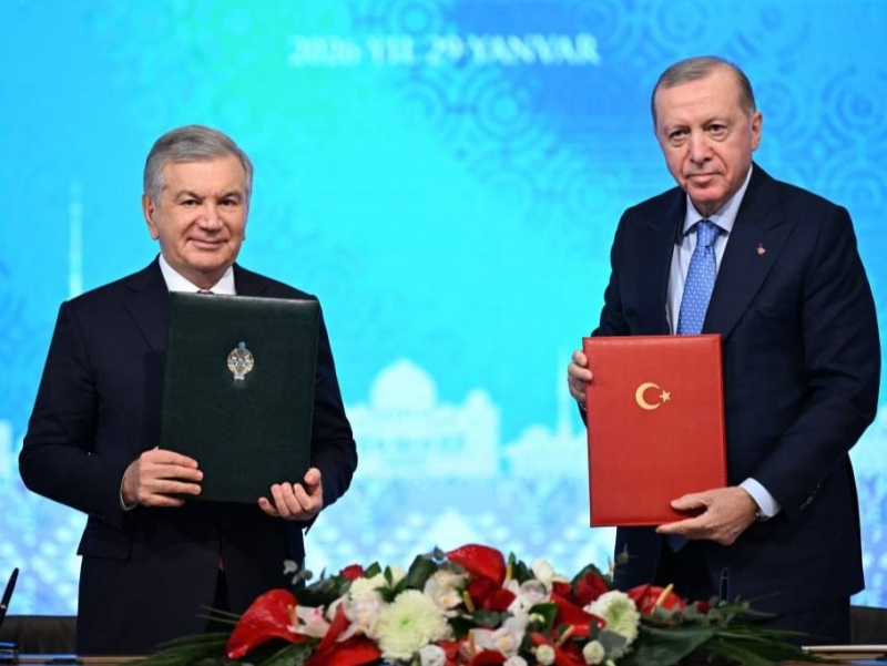 Shavkat Mirziyoyev va Erdo‘g‘an qo‘shma bayonot imzoladi