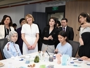 First Ladies of Uzbekistan and Germany visit international inclusive hub
