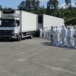 Россия Украинага яна 1245 қурбоннинг жасадини топширди (видео)