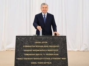 Янги Тошкентда 55 минг ўринли футбол стадиони қурилади(видео)