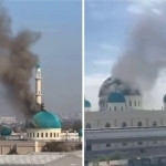 Sergelidagi masjidda yong‘in chiqdi (video)