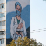 Toshkentda shifokorlarga bag‘ishlangan mural paydo bo‘ldi