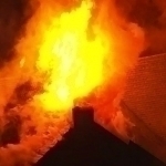 Nyu-Yorkda cherkov yonib ketdi (video)