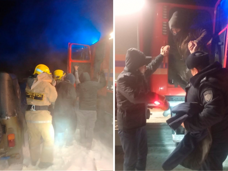 Ten people rescued from snowstorm in Dehqonobod