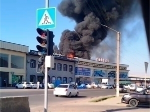 G‘azalkentdagi xo‘jalik mollari do‘koniga o‘t ketdi (video)