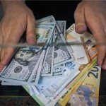 The dollar rose and the euro fell