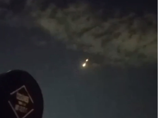 Turkiya osmonida yana bir Eron raketasi urib tushirildi (video)