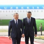 Shavkat Mirziyoyev Dushanbega yetib bordi