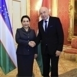 Tanzila Narbayeva meets with the President of Hungary