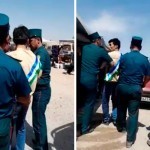Bayroq osgan yigitni ushlagan IIB xodimlari ustidan xizmat tekshiruvi o‘tkazilyapti