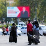 1 sq. km in Uzbekistan.  How many people will fit per square?