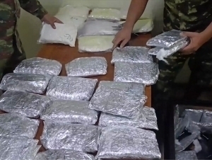 Over 18 kilograms of narcotics were found hidden in a column at a post in Karakalpakstan