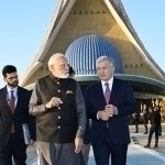 Shavkat Mirziyoyev hamda Narendra Modi “Yangi O‘zbekiston” bog‘iga tashrif buyurdi