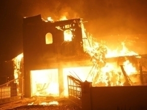 АҚШда олмахон сабабли уй ёниб, кулга айланди