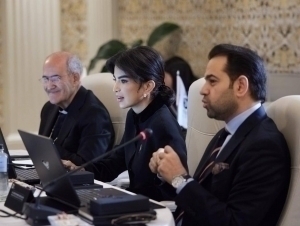 Саида Мирзиёева Римда “Инсоний биродарлик” мукофоти ҳайъати йиғилишида қатнашди