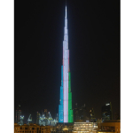 “Burj Xalifa” O‘zbekiston bayrog‘iga burkandi